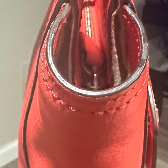 New Coach Coral Colored Clutch Purse - Picture 7 of 16